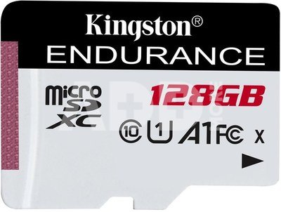 Kingston Endurance 95R 128 GB, Micro SD, Flash memory class 10
