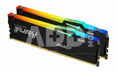 Kingston Fury Beast RGB 32 Kit (16GBx2) GB, DDR5, 4800 MHz, PC/server, Registered No, ECC No, 2x16 GB