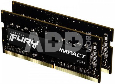 Kingston Memory DDR4 Fury Impact SODIMM 32GB(2*16GB)/3200 CL20