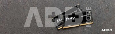 Kingston Memory DDR4 Fury Impact SODIMM 64GB(2*32GB)/3200 CL20