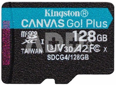KINGSTON 128GB UHS-I microSD Memory Card with SD Adapter (Class 10, U3, V30)