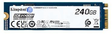 Kingston SSD | DC2000B | 240 GB | SSD form factor M.2 2280 | Solid-state drive interface PCIe NVMe Gen 4.0 (x4) | Read speed 4500 MB/s | Write speed 400 MB/s