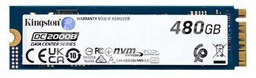 Kingston SSD | DC2000B | 480 GB | SSD form factor M.2 2280 | Solid-state drive interface PCIe NVMe Gen 4.0 (x4) | Read speed 7000 MB/s | Write speed 800 MB/s