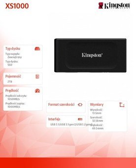 Kingston SXS1000 2000G External SSD Kingston