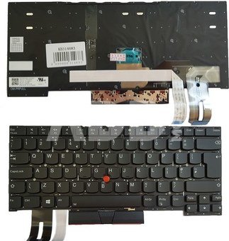 Klaviatūra Lenovo ThinkPad T490s, T495s, UK, su pašvietimu