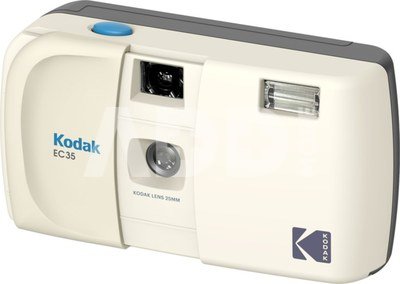 Kodak EC35 Film Camera Vanilla White + Kodak Ultra Max 24 Exp