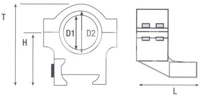 Konus Mount set 25-30mm Dual-T