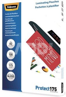 Fellowes A3 Glossy 175 Micron Laminating Pouch - 100 pack
