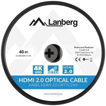 Lanberg Cable HDMI M/M v2.0 CA-HDMI-20FB-0400-BK 40m black