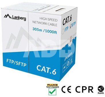 Lanberg Cable SFTP Cat.6 CU 305 m wire grey