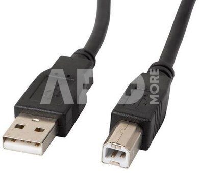 Lanberg Cable USB-A(M)->USB-B(M) 2.0 0.5M black