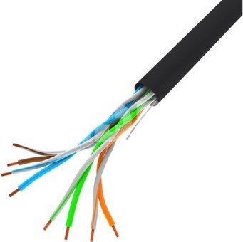 Lanberg Cable UTP Kat.5e wire LCU5-12CU-0305-BK black
