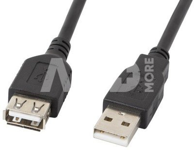 Lanberg Extension cable USB 2.0 AM-AF black 1.8M