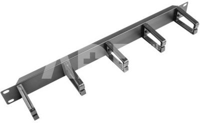 AK-1202-B 1U 19" cable management panel black