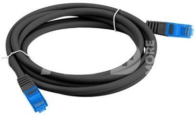 Lanberg Patchcord kat.6a S/FTP CCA 10.0m czarny