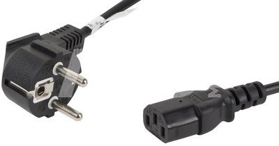 Lanberg Power cable CEE 7/7 - IEC 320 C13 1.8M black