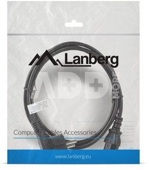 Lanberg Power cable CEE 7/7 - IEC 320 C13 1.8M black