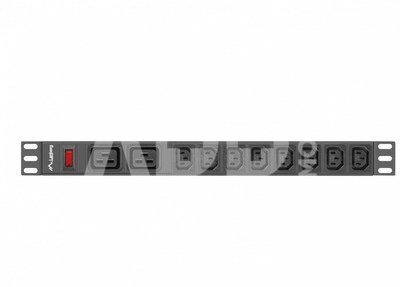 RACK 1U 16A PDU 19" 2m Black