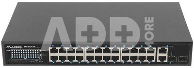 Lanberg Switch 24x 100MB POE+ /2x COMBO 250W RSFE-24P-2C-250