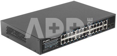 Lanberg Switch 24x 100MB POE+ /2x COMBO 250W RSFE-24P-2C-250