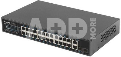 Lanberg Switch 24x 100MB POE+ /2x COMBO 250W RSFE-24P-2C-250