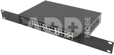 Lanberg Switch 24x 100MB POE+ /2x COMBO 250W RSFE-24P-2C-250