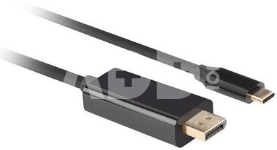 Lanberg USB-C to DisplayPort Cable, 1.8 m 4K/60Hz, Black