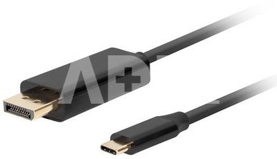 Lanberg USB-C to DisplayPort Cable, 1.8 m 4K/60Hz, Black