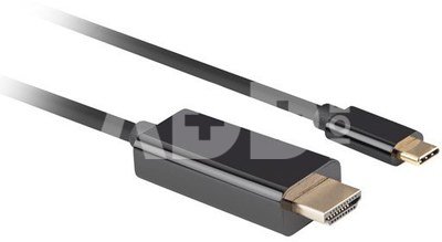 Lanberg USB-C to HDMI Cable, 1.8 m 4K/60Hz, Black