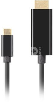 Lanberg USB-C to HDMI Cable, 1.8 m 4K/60Hz, Black