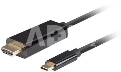 Lanberg USB-C to HDMI Cable, 1 m 4K/60Hz, Black