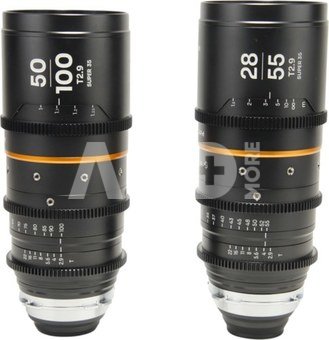 Laowa Nanomorph S35 Zoom 2 Lens&Acirc; Bundle &Acirc; (28 55mm, 50 100mm) (Amber) Arri PL