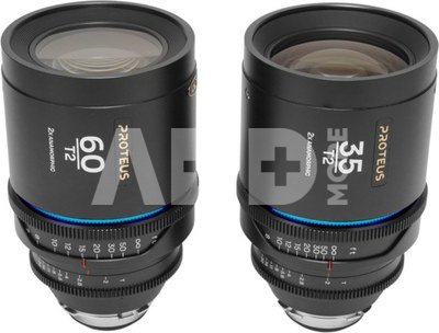 Laowa Proteus 2xAnamorphic 2-Lens Bundle Set A (35mm, 60mm) - Blue - Arri PL/Canon EF (feet)