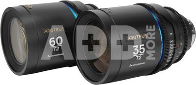 Laowa Proteus 2xAnamorphic 2-Lens Bundle Set A (35mm, 60mm) - Blue - Arri PL/Canon EF (feet)