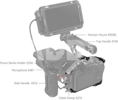 &ldquo;Black Mamba&rdquo; Camera Cage for Canon EOS R6 Mark II 4161