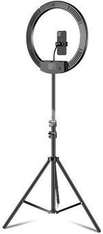 LED Ring Lamp 45cm With Desktop Tripod Mount Up To 2.1m