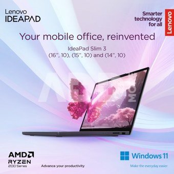 Lenovo IdeaPad Slim 3 15AMN8 | Arctic Grey | 15.6 " | TN | FHD | 1920 x 1080 pixels | Anti-glare | AMD Ryzen 3 | 7320U | 16 GB | Soldered LPDDR5 | Solid-state drive capacity 512 GB | AMD Radeon 610M Graphics | Windows 11 Home | 802.11ax | Bluetooth version 5.2 | Keyboard language English | Warranty 24 month(s) | Battery warranty 12 month(s)
