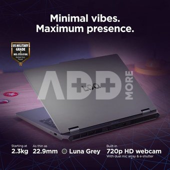 Lenovo LOQ Essential 15IRX11 15.6 FHD i5-13450HX/16GB/512GB/NVIDIA GF RTX 5050 8GB/WIN11 Home/ENG Backlit kbd/Luna Grey/2Y Warranty | Lenovo