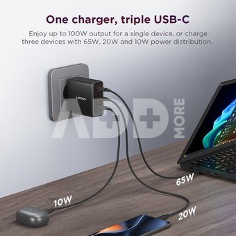 Lenovo Multi-port USB-C GaN Charger | 100 W
