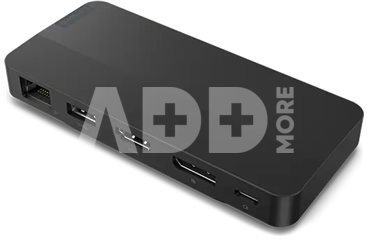Lenovo | USB-C Dual Display Travel Dock with Adapter | 40B90100EU | Ethernet LAN (RJ-45) ports 1 | DisplayPorts quantity 1 | USB 3.0 (3.1 Gen 1) ports quantity 1 x USB-A 10 Gbps, 2 x USB-C 10 Gbps | HDMI ports quantity 1 | 65 W | Warranty 36 month(s)