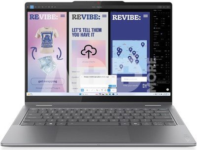 Lenovo Yoga 7 2-in-1 14ILL10 14 WUXGA Touch ULT7-256V/16GB/512GB/Intel Arc 140V Graphics/WIN11 Home/ENG Backlit kbd/Luna Grey/2Y Warranty | Lenovo Yoga (w/o 65W Power adapter) 7 2-in-1 14ILL10 | Luna Grey | 14 " | OLED | Touchscreen | WUXGA | 1920 x 1200 pixels | 60 Hz | Glossy | Intel Core Ultra 7 | 256V | 16 GB | LPDDR5X | Solid-state drive capacity 512 GB | Intel Graphics | Windows Home 11 | 802.11be | Bluetooth version 5.4 | Keyboard language US international | Keyboard backlit | Warranty 24