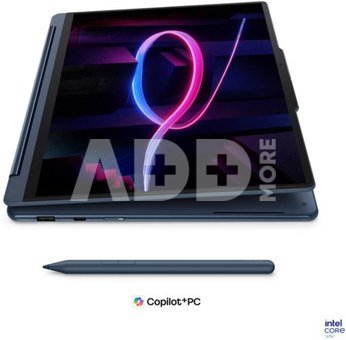 Lenovo Yoga 9 2-in-1 14IPH11 Intel | Cosmic Blue | 14 " | OLED | Touchscreen | 2.8K WQXGA+ | 2880 x 1800 pixels | Intel Core Ultra 7 | 355 | 32 GB | Soldered LPDDR5X | Solid-state drive capacity 1000 GB | Intel Graphics | Windows 11 Home | 802.11be | Bluetooth version 5.4 | Keyboard language Nordic | Keyboard backlit | Warranty 24 month(s) | Battery warranty 12 month(s)