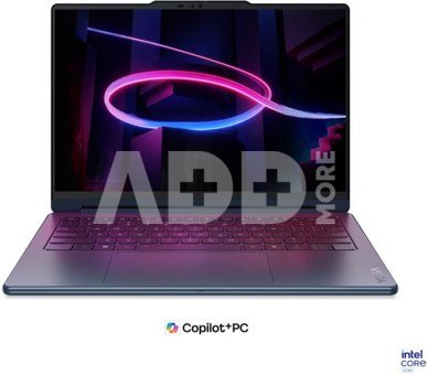 Lenovo Yoga 9 2-in-1 14IPH11 Intel | Cosmic Blue | 14 " | OLED | Touchscreen | 2.8K WQXGA+ | 2880 x 1800 pixels | Intel Core Ultra 7 | 355 | 32 GB | Soldered LPDDR5X | Solid-state drive capacity 1000 GB | Intel Graphics | Windows 11 Home | 802.11be | Bluetooth version 5.4 | Keyboard language Nordic | Keyboard backlit | Warranty 24 month(s) | Battery warranty 12 month(s)