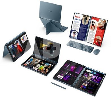 Lenovo Yoga Book 9 14IAH10 Touch 2x14 2.8K ULT7-255H/32GB/1TB/Intel Arc 140T/WIN11 Home/ENG Backlit kbd/Tidal Teal/2Y Warranty | Lenovo