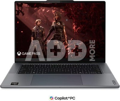 Lenovo Yoga Pro 7 15ASH11 AMD | Thunder Grey | 15.3 " | OLED | Touchscreen | 2.5K WQXGA | 2560 x 1600 pixels | AMD Ryzen AI Max+ | 388 | 64 GB | Soldered LPDDR5X | Solid-state drive capacity 1000 GB | AMD Radeon 8060S Graphics | Windows 11 Pro | 802.11be | Bluetooth version 5.4 | Keyboard language Nordic | Keyboard backlit | Warranty 24 month(s) | Battery warranty 12 month(s)
