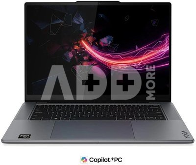 Lenovo Yoga Pro 7 15ASH11 AMD | Thunder Grey | 15.3 " | OLED | Touchscreen | 2.5K WQXGA | 2560 x 1600 pixels | AMD Ryzen AI Max+ | 388 | 64 GB | Soldered LPDDR5X | Solid-state drive capacity 1000 GB | AMD Radeon 8060S Graphics | Windows 11 Pro | 802.11be | Bluetooth version 5.4 | Keyboard language English | Keyboard backlit | Warranty 24 month(s) | Battery warranty 12 month(s)