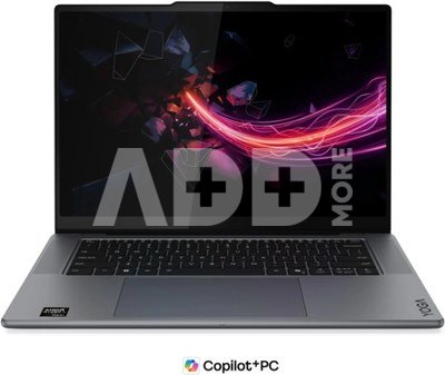 Lenovo Yoga Pro 7 15ASH11 AMD | Thunder Grey | 15.3 " | OLED | Touchscreen | 2.5K WQXGA | 2560 x 1600 pixels | AMD Ryzen AI Max+ | 388 | 64 GB | Soldered LPDDR5X | Solid-state drive capacity 1000 GB | AMD Radeon 8060S Graphics | Windows 11 Pro | 802.11be | Bluetooth version 5.4 | Keyboard language Nordic | Keyboard backlit | Warranty 24 month(s) | Battery warranty 12 month(s)