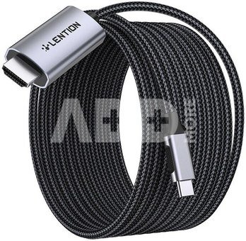 Lention USB-C to 4K60Hz HDMI cable, 3m (gray)