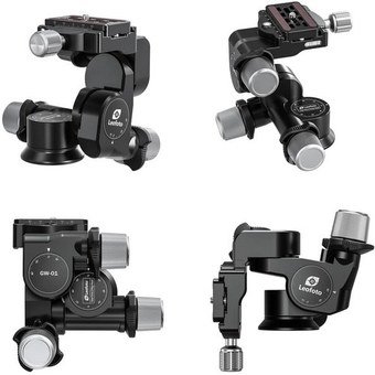 Leofoto GW-01 3-Way Geared Head with QR Plate