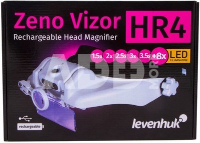 Levenhuk Zeno Vizor HR4 Head Rechargeable Magnifier 1/1.5/2/2.5/3.5 x